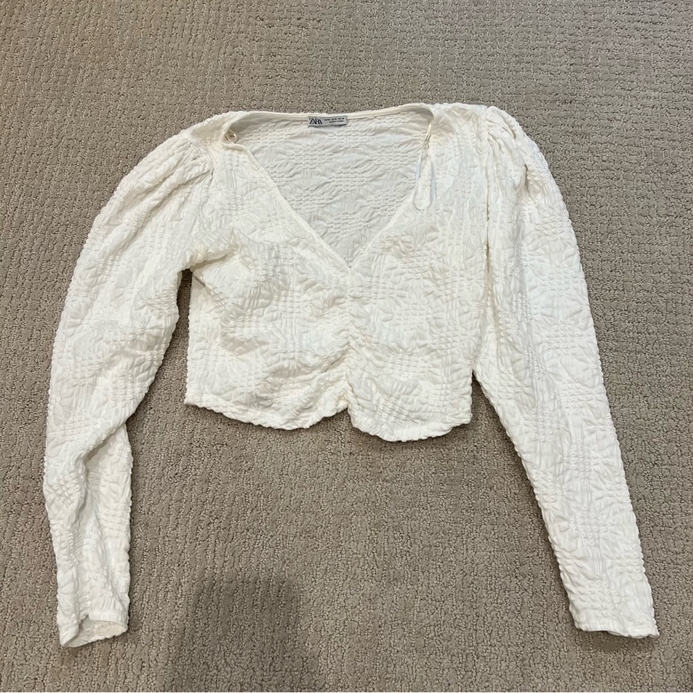 Zara Puffed Sleeve Top